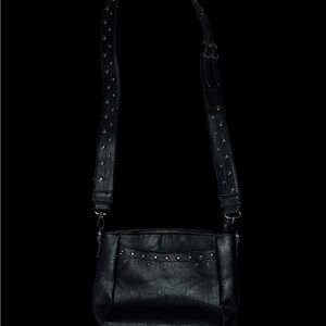 Black Studded Mini Sam & Hadley Shoulder Bag